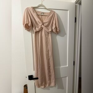 Miss Selfridge Blush Maxi Dress
